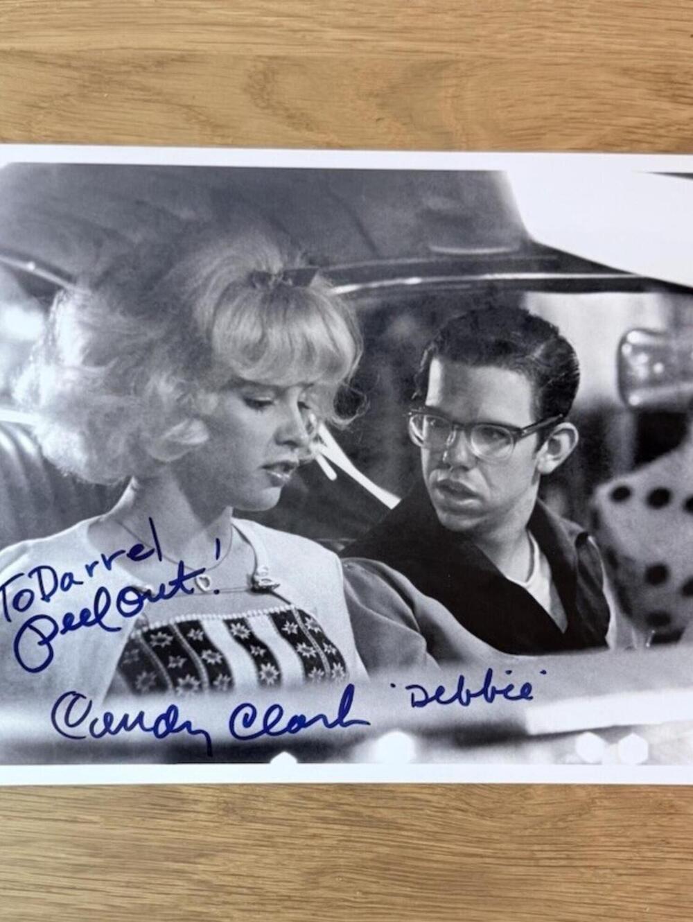 Vintage Photo Print American Graffiti Movie Hot Rod Cars Candy Clark  10x8 dia.